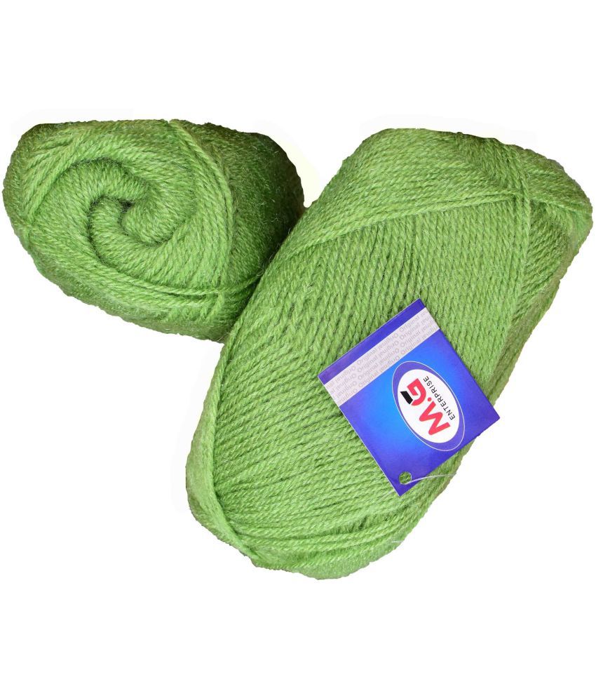     			Rosemary Apple Green (300 gm)  Wool Ball Hand knitting wool / Art Craft soft fingering crochet hook yarn, needle knitting yarn thread dye  Y