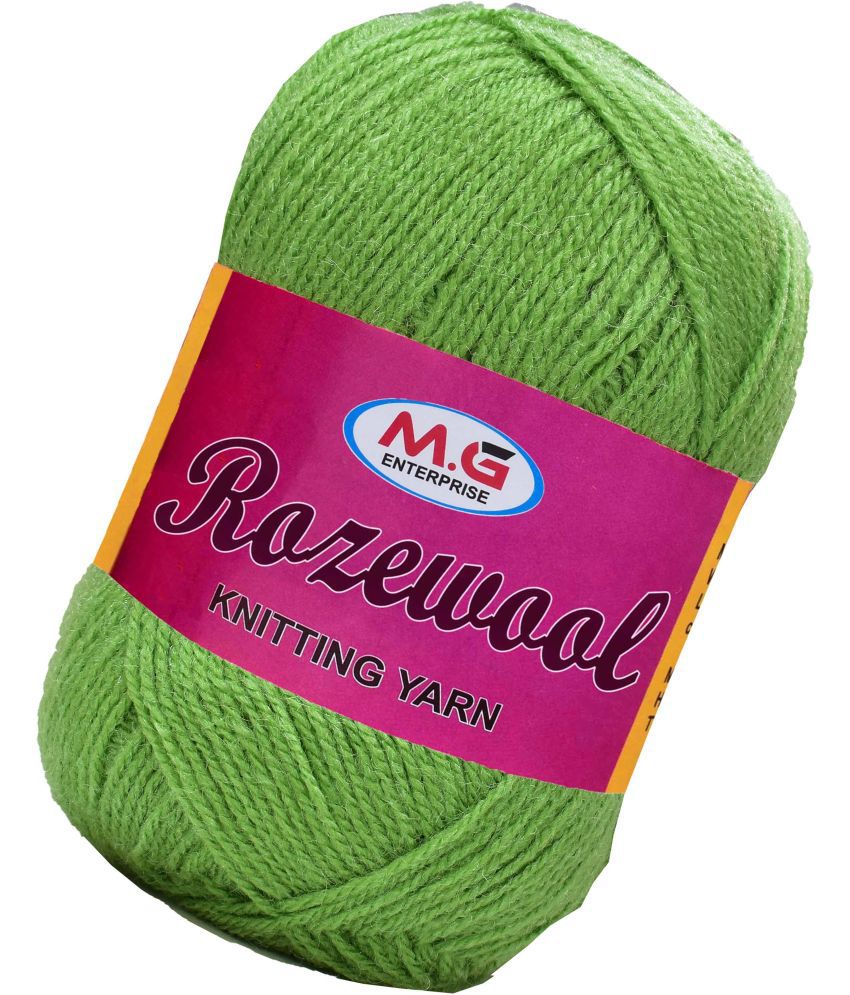     			Rosewool  Apple Green 300 gms Wool Ball Hand knitting wool- Art-FHI