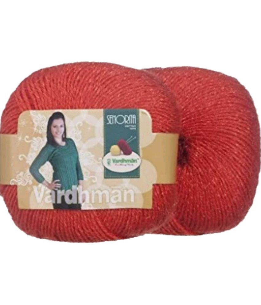     			Senorita 200 gm Wool Ball Hand Knitting Wool/Art Craft Soft Fingering Crochet Hook Yarn (orange)