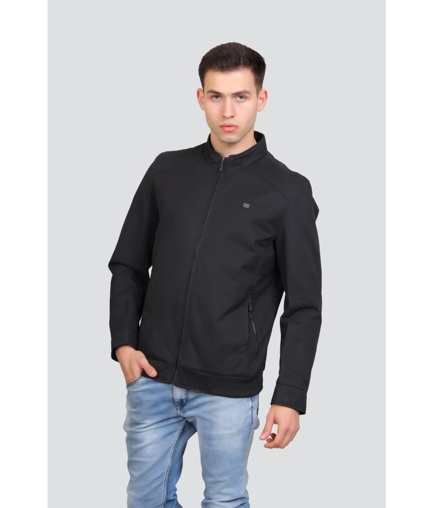     			Young Club Classic Cotton Men's Casual Jacket - Black ( Pack of 1 )