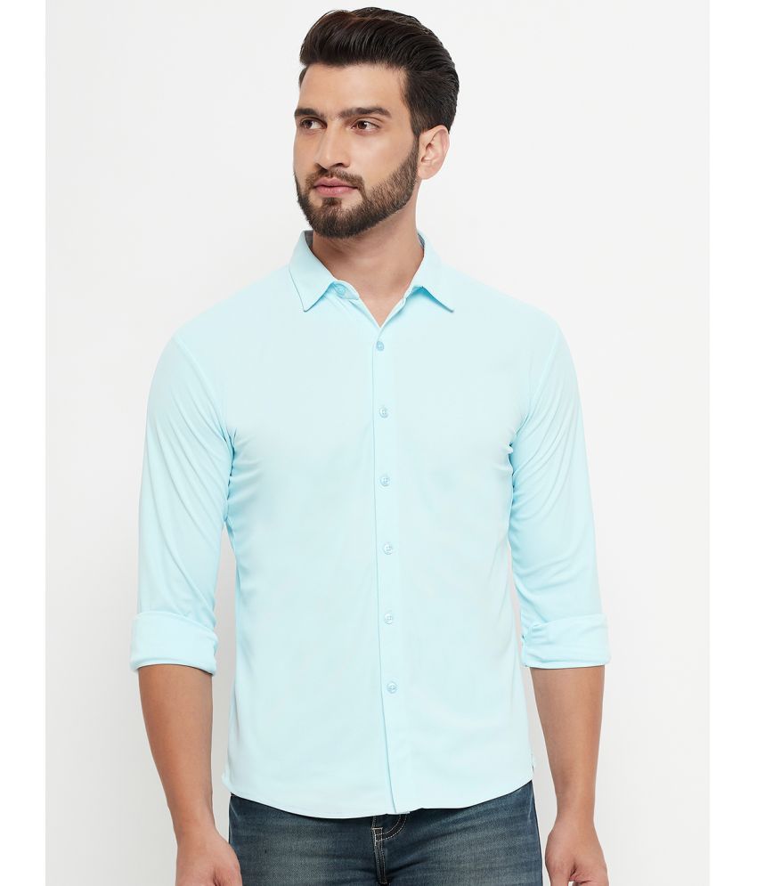     			renuovo Cotton Blend Regular Fit Solids Full Sleeves Men's Casual Shirt - Light Blue ( Pack of 1 )