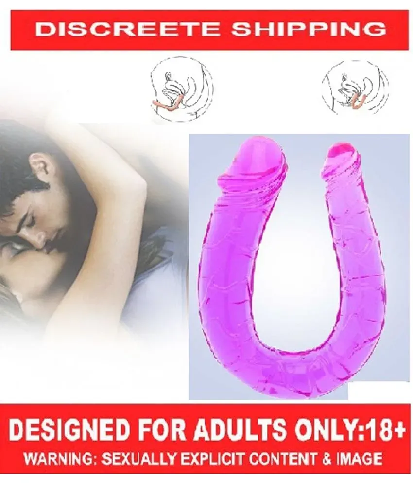 Jelly Double dong Double Ended Penetration Dildo Strap On Dual