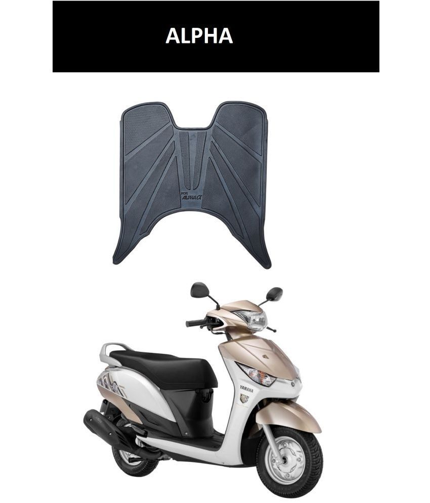     			Autoxygen Anti skid Scooter/Scooty Foot Mat Rubber Floor Mat Accessories for Yamaha Alpha