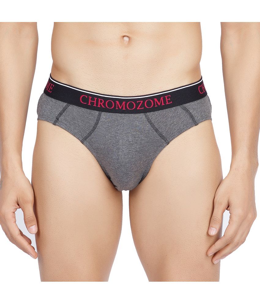     			Chromozome Charcoal CZ 309 Briefs Cotton Men's Briefs ( Pack of 1 )