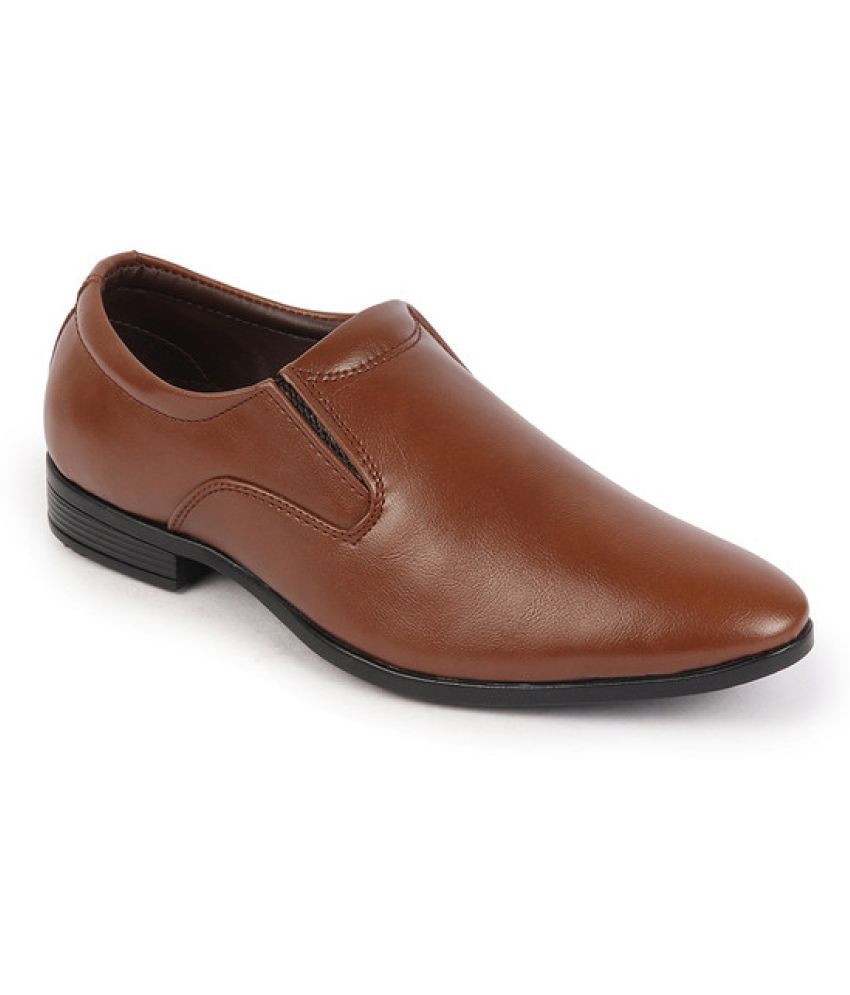     			Fausto Tan Men's Slip On Formal Shoes