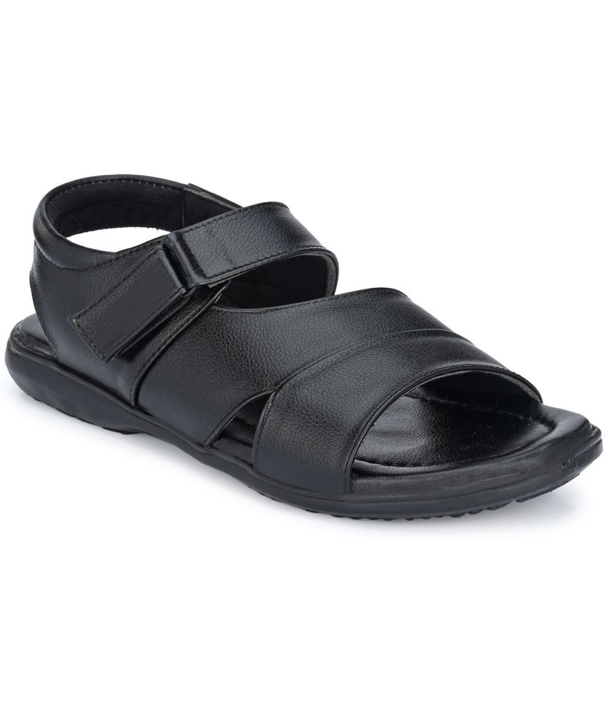     			John Karsun - Black Men's Sandals