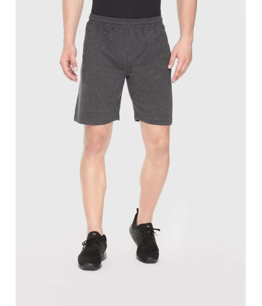     			MRB Grey Melange Cotton Blend Men's Shorts ( Pack of 1 )