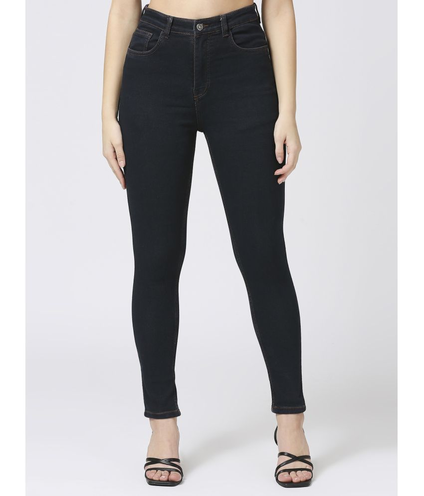     			CEFALU - Black Denim Skinny Fit Women's Jeans ( Pack of 1 )