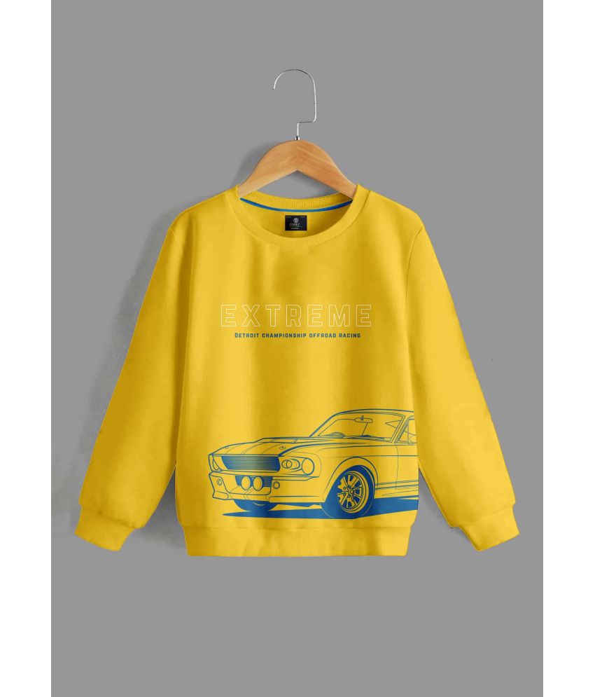    			CODEZ Yellow Fleece Boys Sweatshirt ( Pack of 1 )