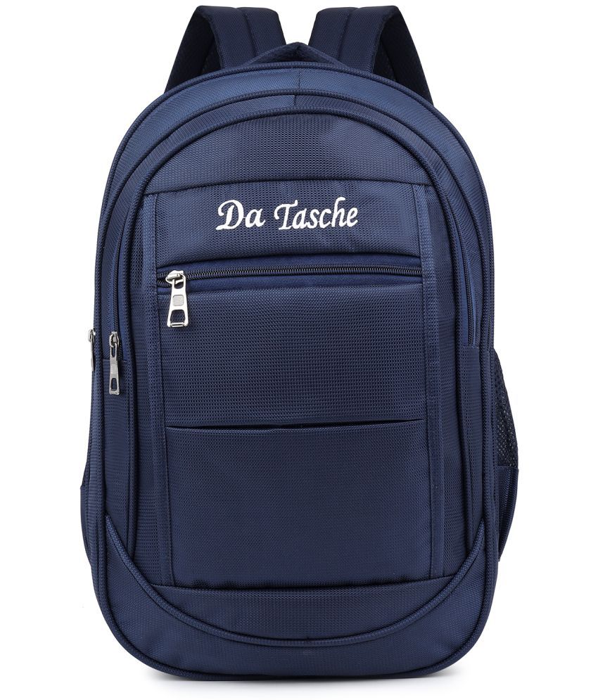     			Da Tasche Navy Blue Polyester Backpack For Kids