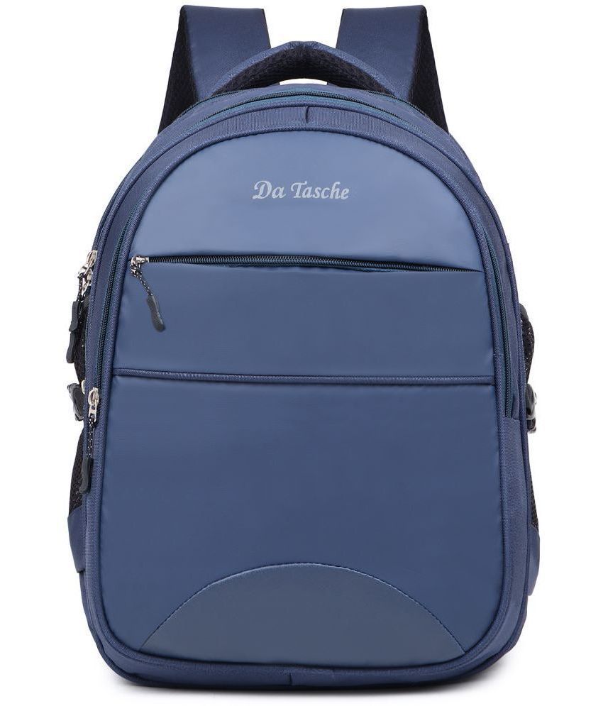     			Da Tasche Navy Blue Polyester Backpack For Kids