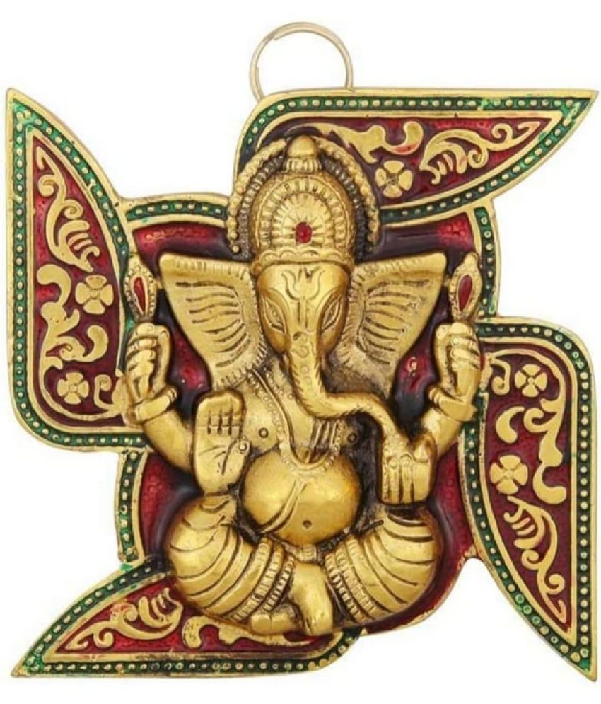     			Green Tales Brass Lord Ganesha Idol ( 12 cm )