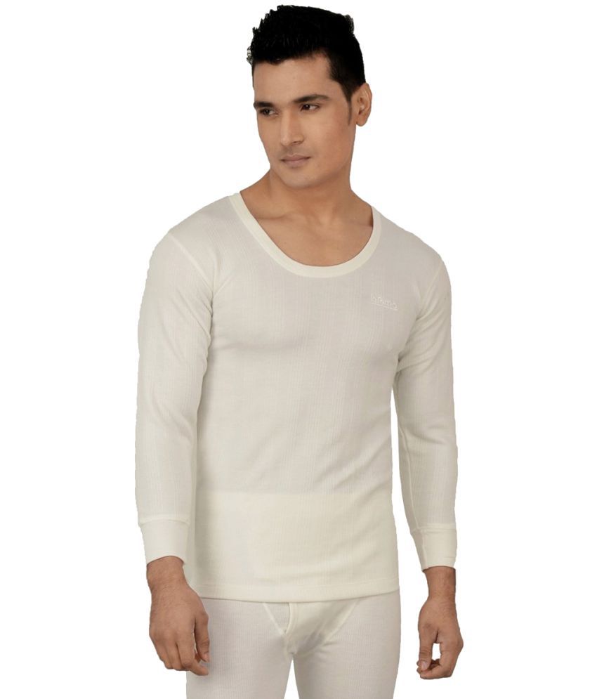     			Lux Inferno White Polyester Men's Thermal Tops ( Pack of 1 )