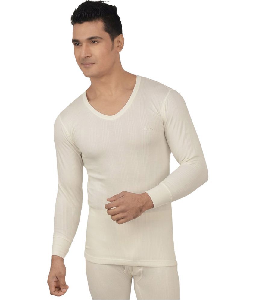     			Lux Inferno White Polyester Men's Thermal Tops ( Pack of 1 )