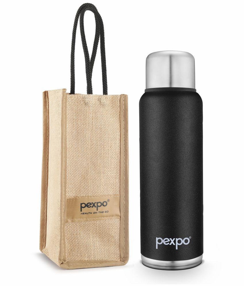     			Pexpo 24Hrs Hot/Cold Black Thermosteel Flask ( 1500 ml )