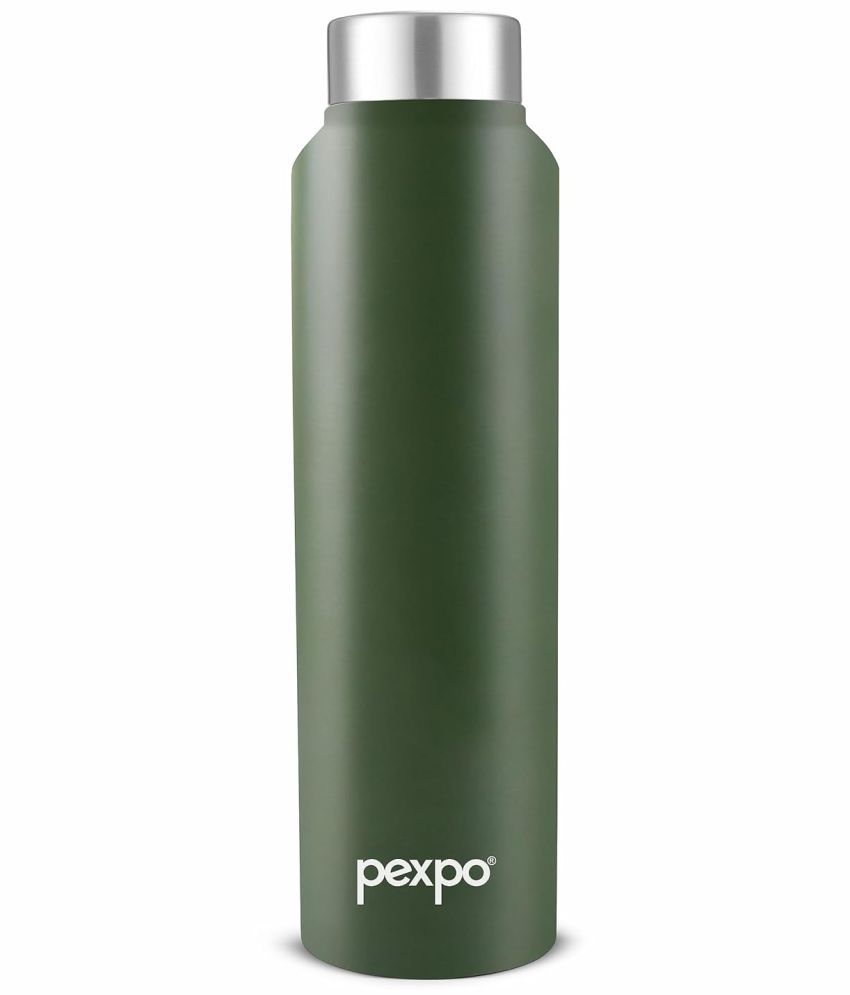     			Pexpo Stainless Steel Chromo Green Fridge Water Bottle 750ml mL ( Set of 1 )