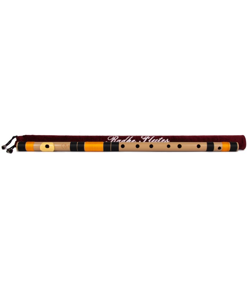     			Radhe Flutes PVC Fiber G Sharp Bansuri Base Octave Right Handed With Velvet Cover