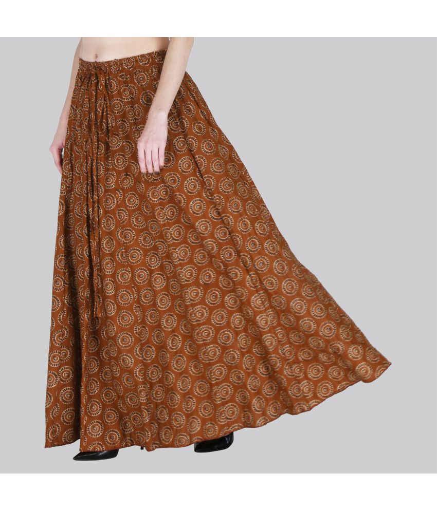     			Sttoffa Coffee Cotton Women's Flared Skirt ( Pack of 1 )