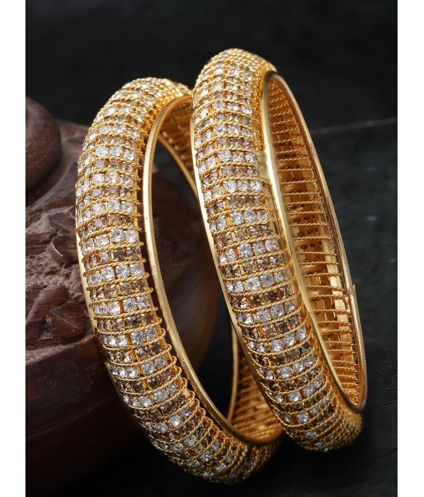     			Sukkhi Gold Bangle Set ( Pack of 2 )