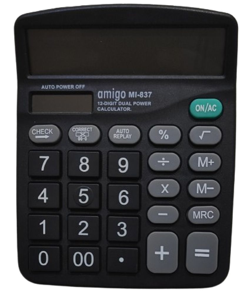     			2457Y- YESKART 1PC mi 837N CALCULATOR 120 Steps Check & Correct 12 Digit Premium Desktop Calculator( PACK OF1)