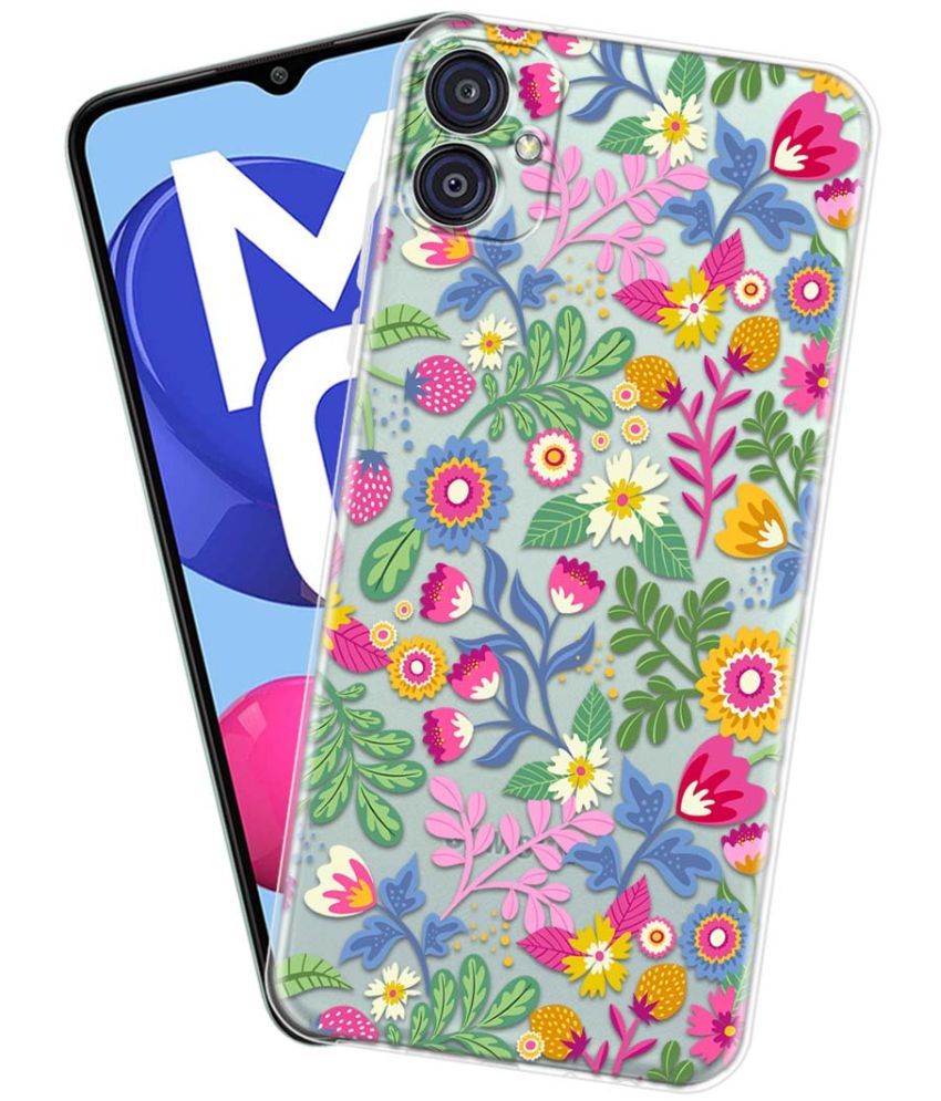     			Fashionury Multicolor Printed Back Cover Silicon Compatible For Samsung Galaxy M04 ( Pack of 1 )