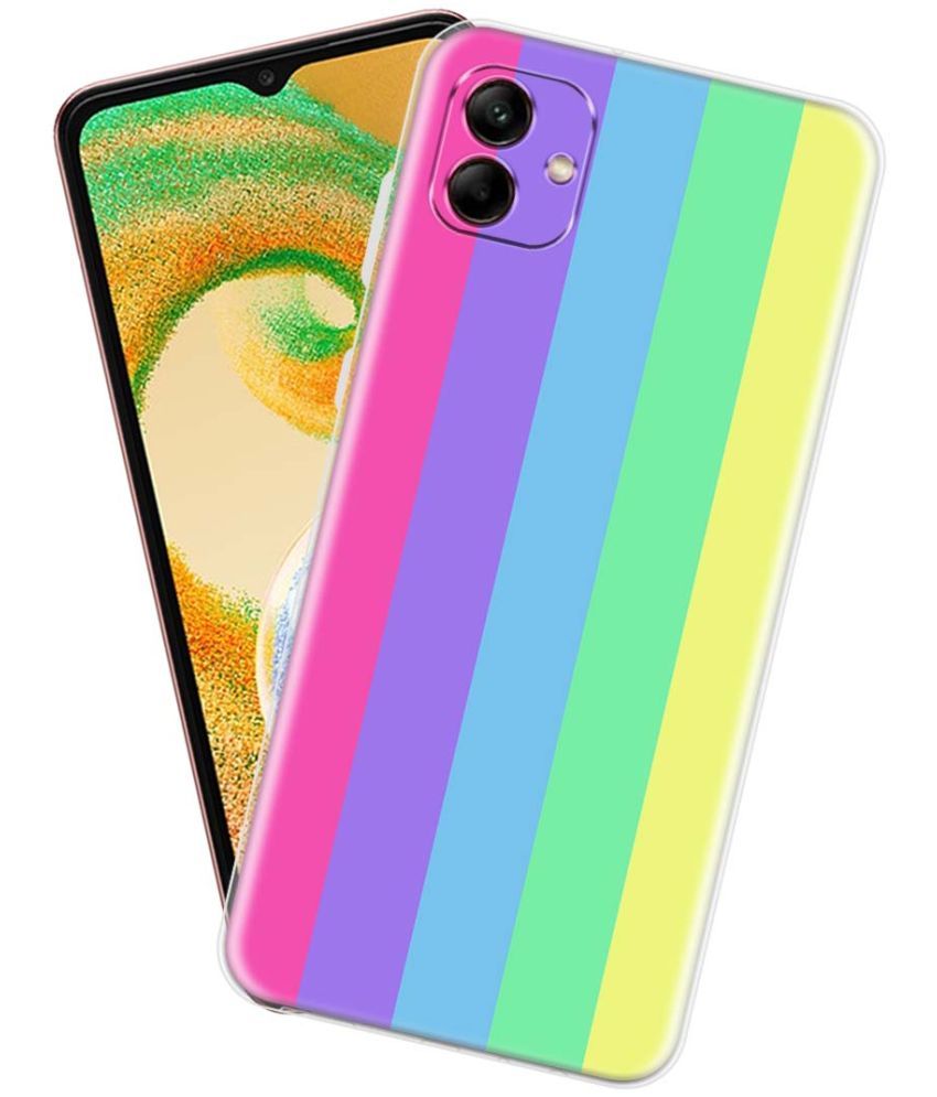     			Fashionury Multicolor Printed Back Cover Silicon Compatible For Samsung Galaxy A04 ( Pack of 1 )