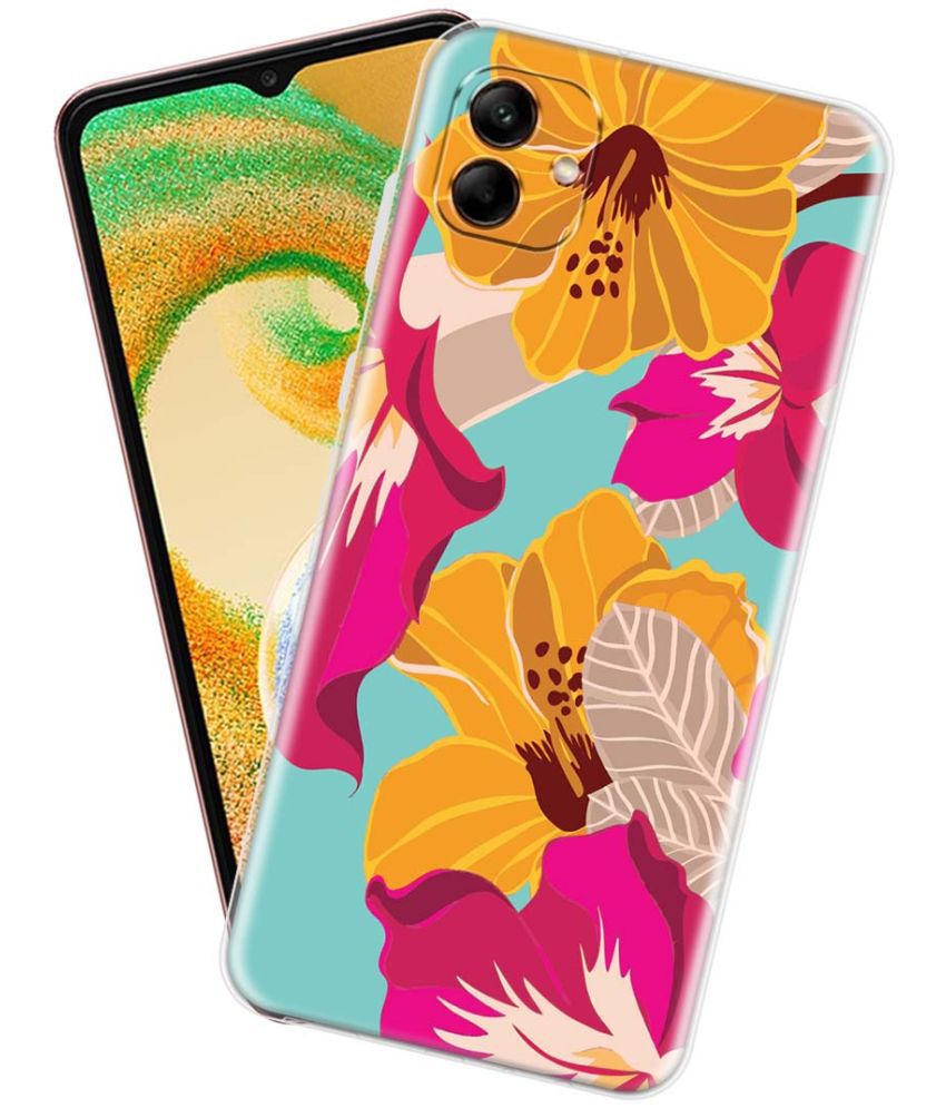     			Fashionury Multicolor Printed Back Cover Silicon Compatible For Samsung Galaxy A04 ( Pack of 1 )