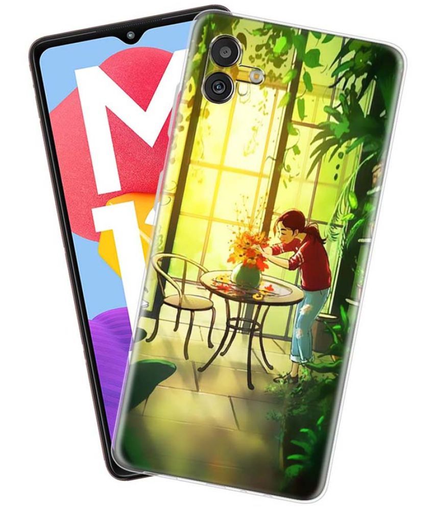     			Fashionury Multicolor Printed Back Cover Silicon Compatible For Samsung Galaxy M13 5g ( Pack of 1 )