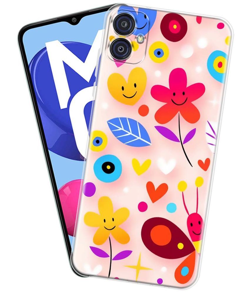     			Fashionury Multicolor Printed Back Cover Silicon Compatible For Samsung Galaxy M04 ( Pack of 1 )