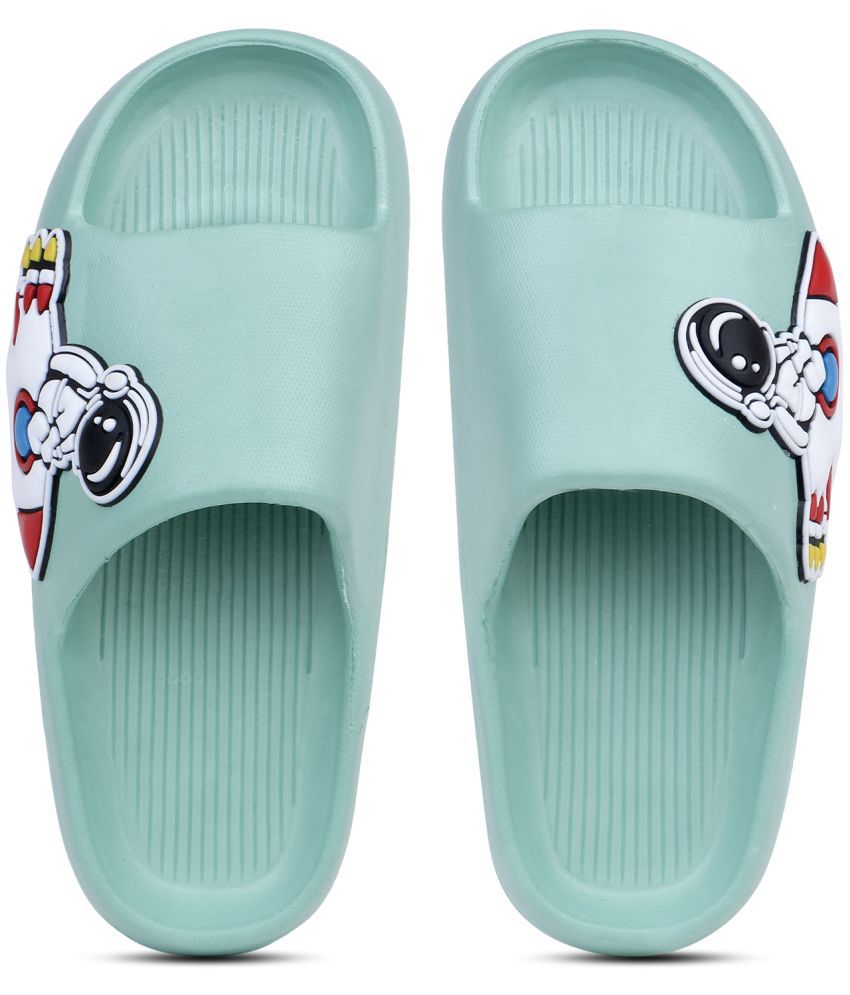     			Pampy Angel Green Women's Slide Flip flop