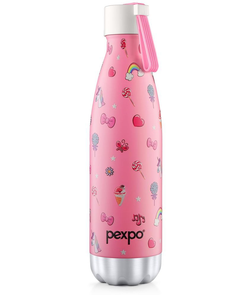     			Pexpo 24Hrs Hot/Cold Pink Thermosteel Flask ( 500 ml )