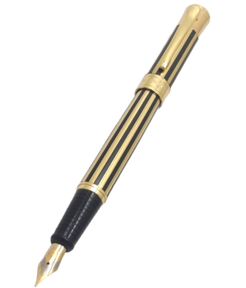     			Dikawen Gold Medium Line Fountain Pen ( Pack of 1 )