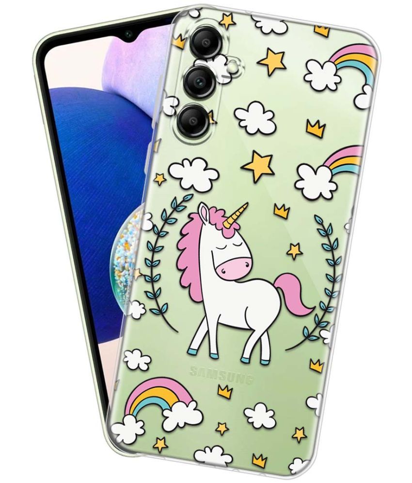     			Fashionury Multicolor Printed Back Cover Silicon Compatible For Samsung Galaxy A14 5G ( Pack of 1 )