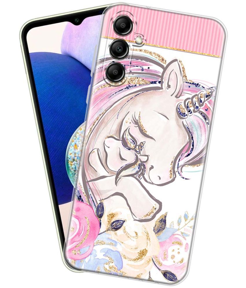     			Fashionury Multicolor Printed Back Cover Silicon Compatible For Samsung Galaxy A14 5G ( Pack of 1 )