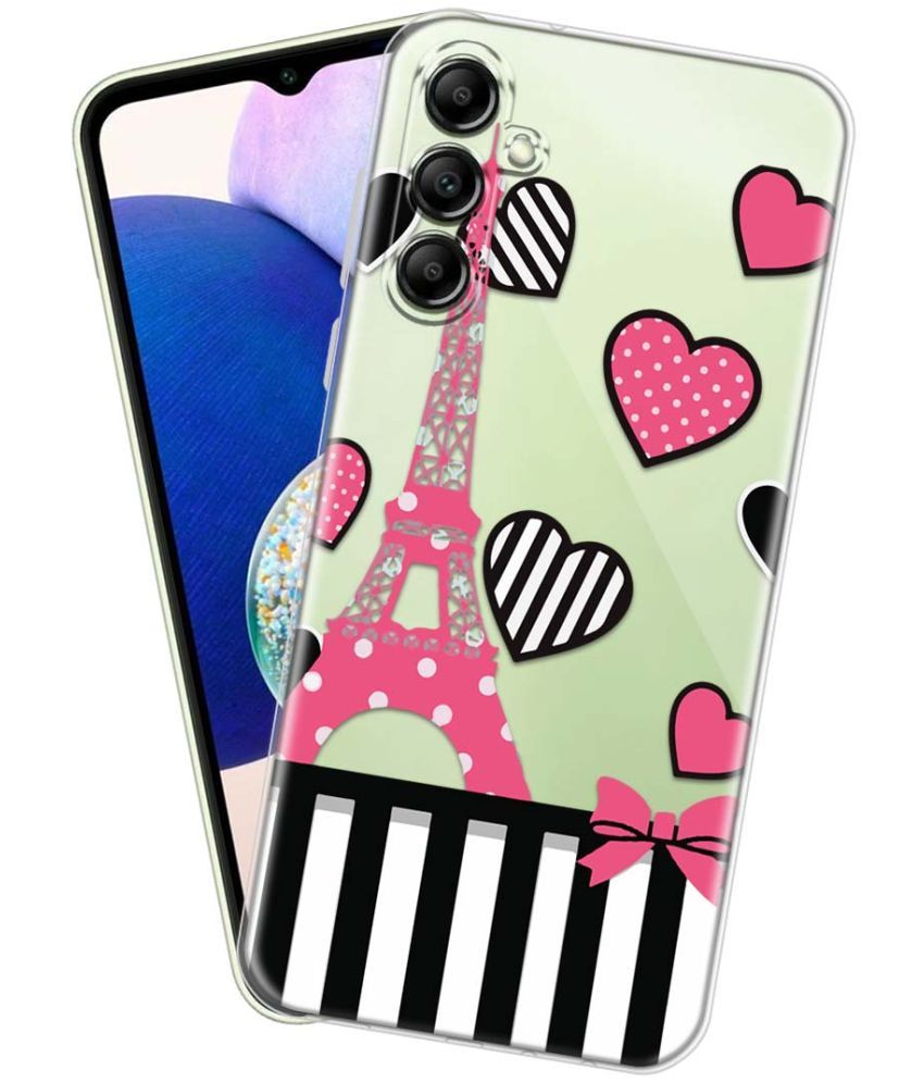     			Fashionury Multicolor Printed Back Cover Silicon Compatible For Samsung Galaxy A14 5G ( Pack of 1 )