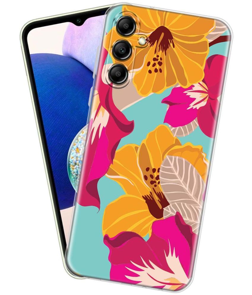     			Fashionury Multicolor Printed Back Cover Silicon Compatible For Samsung Galaxy A14 5G ( Pack of 1 )