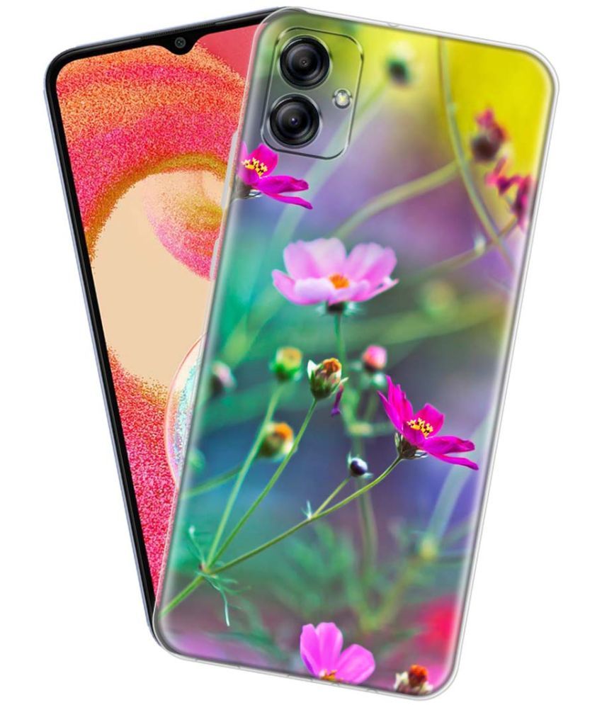     			Fashionury Multicolor Printed Back Cover Silicon Compatible For Samsung Galaxy A04e ( Pack of 1 )