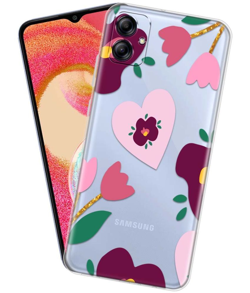     			Fashionury Multicolor Printed Back Cover Silicon Compatible For Samsung Galaxy A04e ( Pack of 1 )