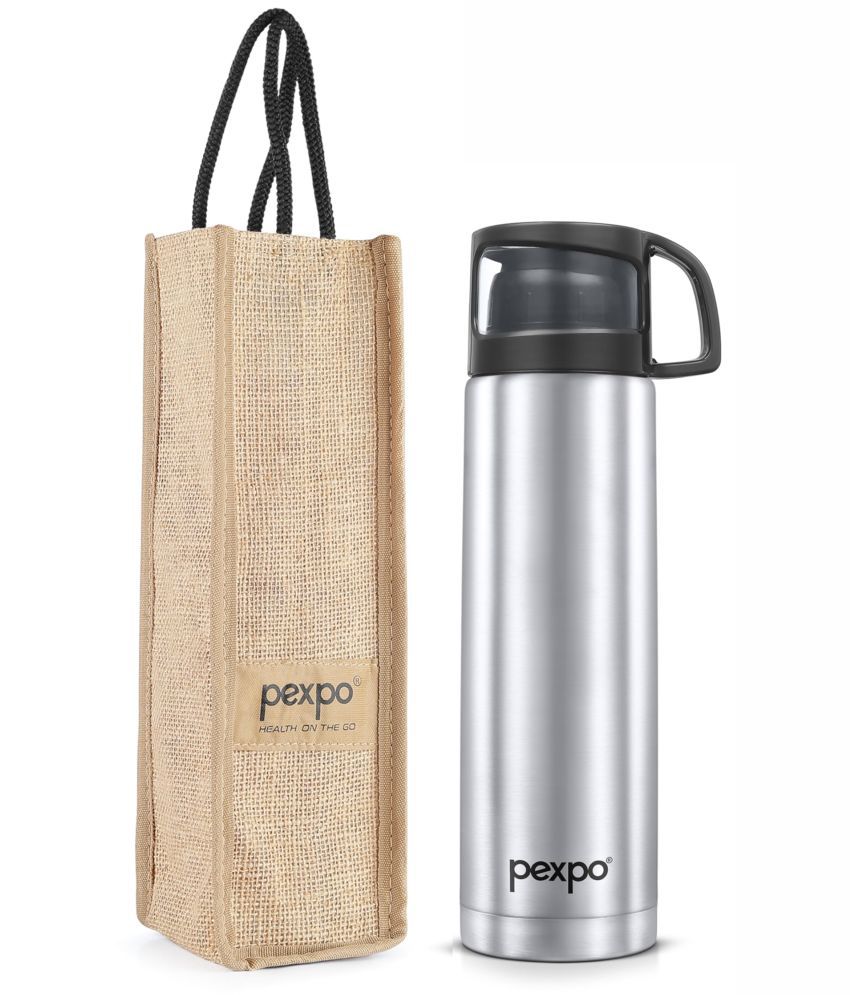     			Pexpo 24Hrs Hot/Cold Silver Thermosteel Flask ( 1500 ml )