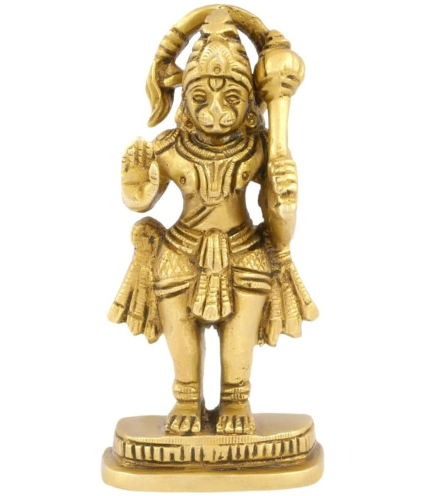     			Shreeyaash Brass Lord Hanuman Idol ( 10 cm )
