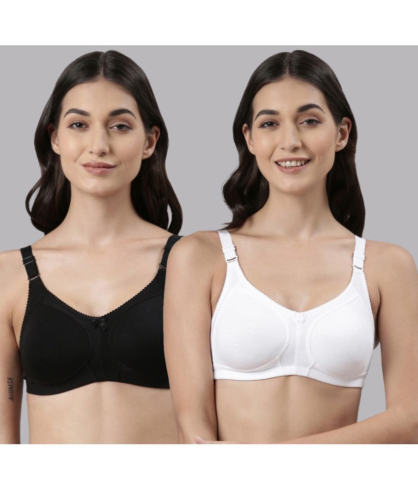     			Dollar Missy Multicolor Cotton Non Padded Women's Everyday Bra ( Pack of 2 )