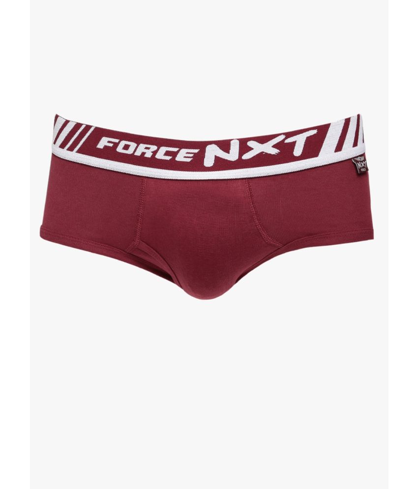     			Force NXT Red RELAX RIB  Cotton Men's Briefs ( Pack of 1 )