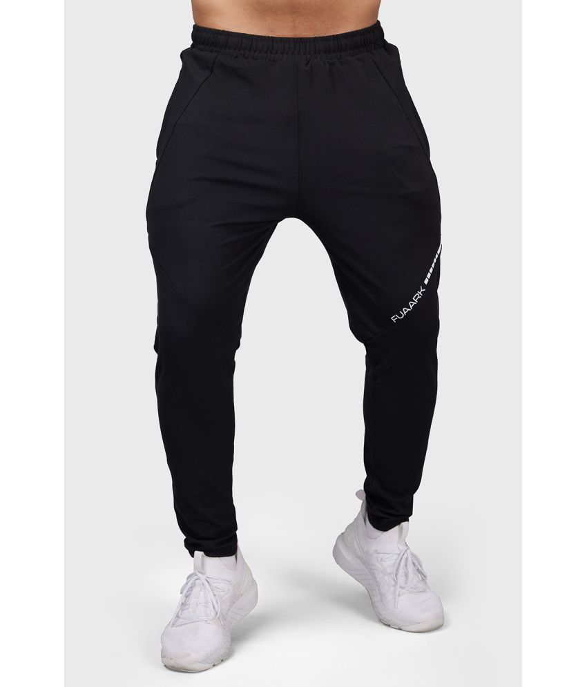     			Fuaark Black Polyester Men's Sports Trackpants ( Pack of 1 )