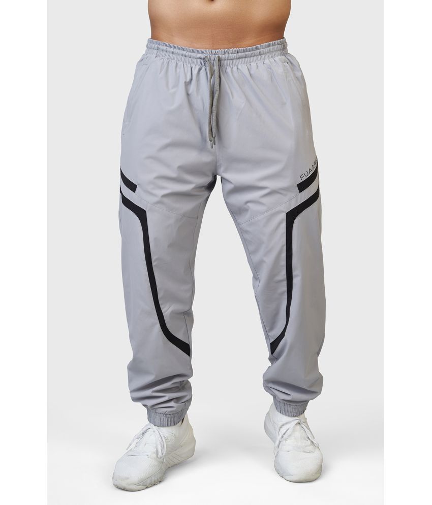     			Fuaark Light Grey Polyester Men's Sports Joggers ( Pack of 1 )