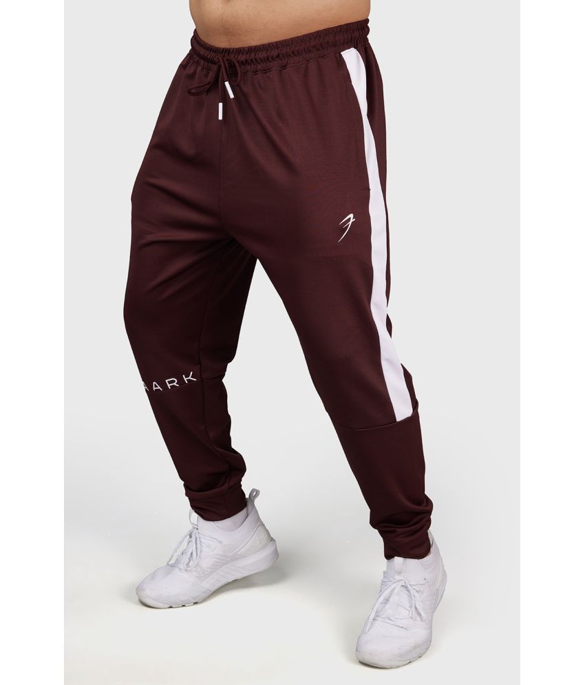     			Fuaark Maroon Polyester Men's Sports Joggers ( Pack of 1 )