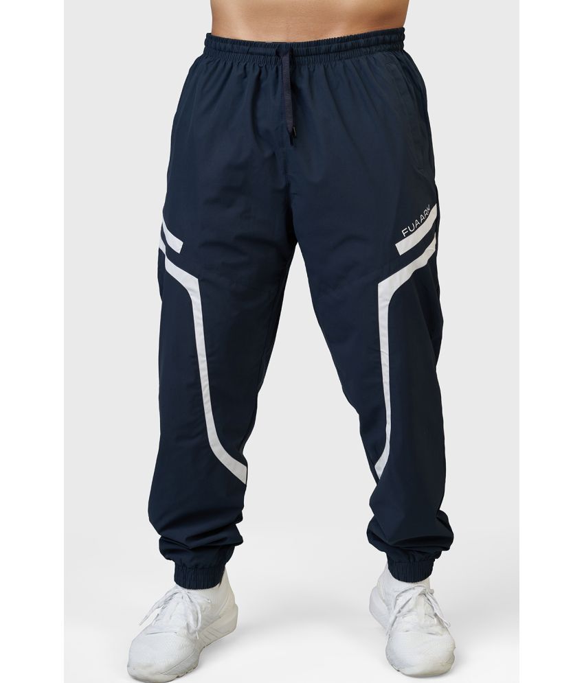     			Fuaark Navy Polyester Men's Sports Joggers ( Pack of 1 )