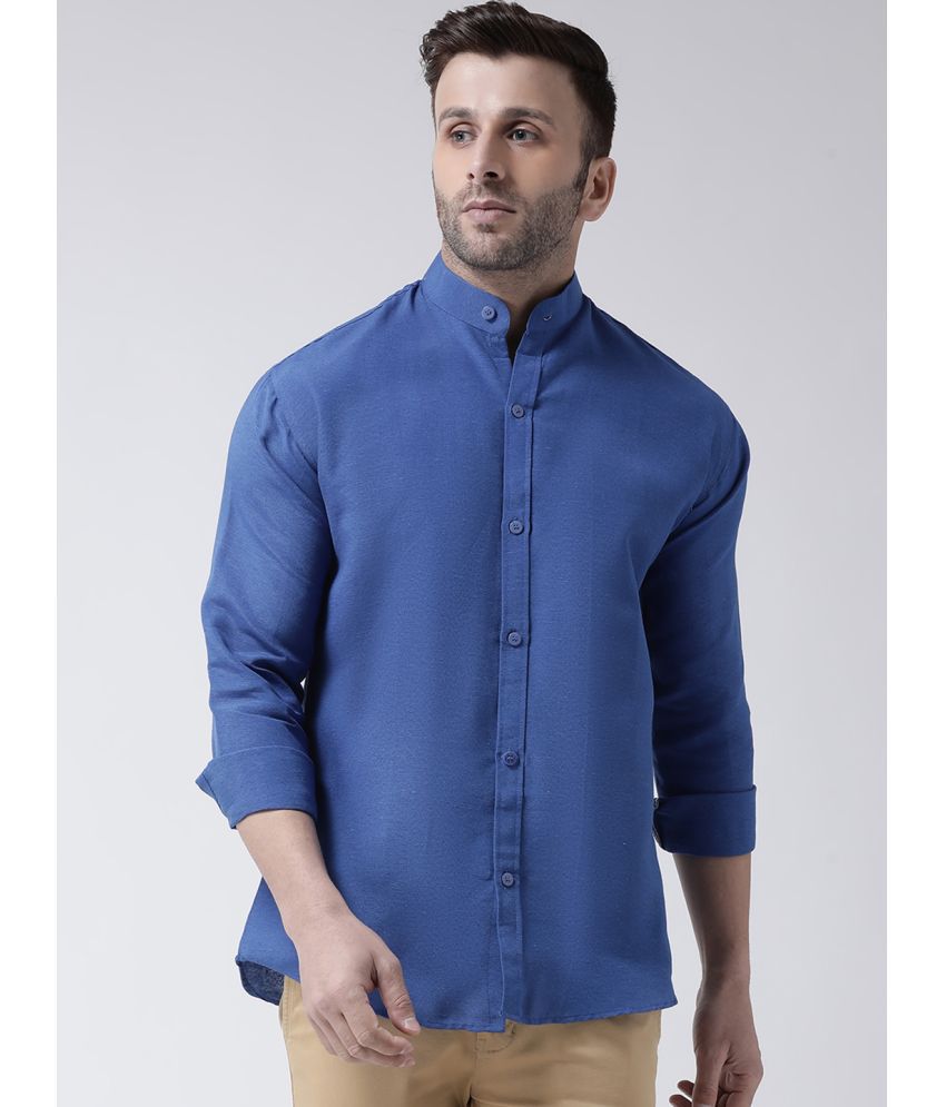     			RIAG 100% Cotton Regular Fit Solids Full Sleeves Men's Casual Shirt - Navy Blue ( Pack of 1 )