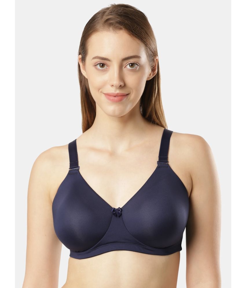     			Jockey 1829 Wirefree Padded Soft Touch Microfiber Elastane Full Coverage Plus Size Bra-Classic Navy