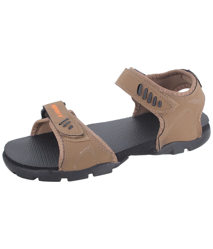     			Sparx Brown Floater Sandals
