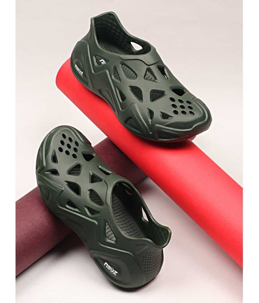     			Neoz Olive Clogs